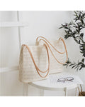 Oxygen Seed 2026 Japanese and Korean Mori Girl Style Versatile Casual Shoulder Straw Bag New Autumn Style Simple Tote Bag image 2