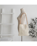 Woven Straw Tote Bag