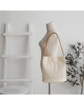 Woven Straw Tote Bag