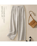 Wide-Leg Linen Trousers