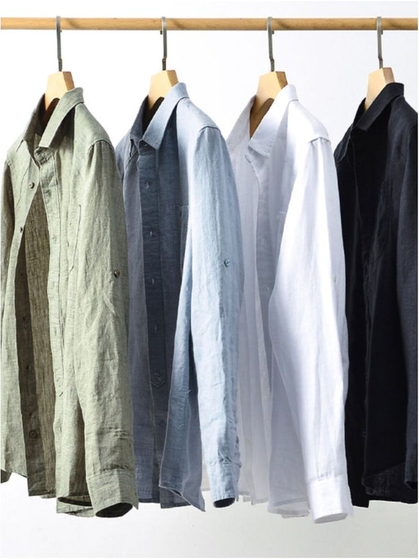Men's Linen Long-Sleeve Shirt