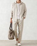 Men's Linen Shirt & Trouser Set
