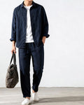 Men's Linen Shirt & Trouser Set