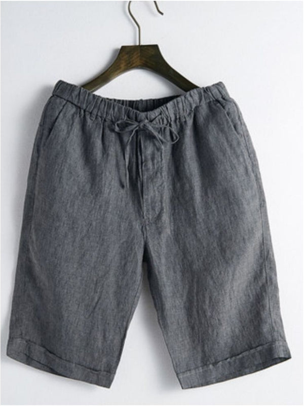 Linen Drawstring Shorts
