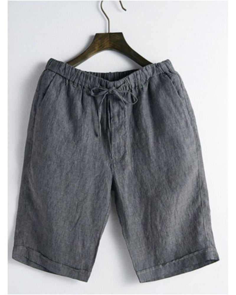 Linen Drawstring Shorts