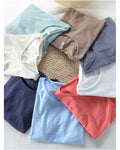 Summer Men s Pure Cotton Short Sleeve T Shirt Eight Colors Basic Style Men s Bamboo Cotton Undershirt Solid Color image 3