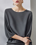 Mulberry Silk Satin Top & Trousers