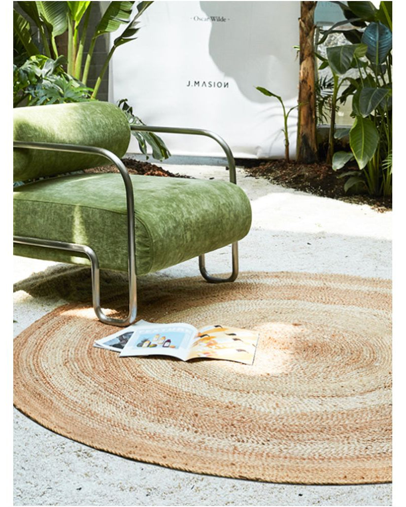 Handwoven Round Jute Rug