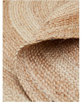 Hand woven jute Indian round rug linen mat straw knotted Nordic style living room balcony pastoral style image 2
