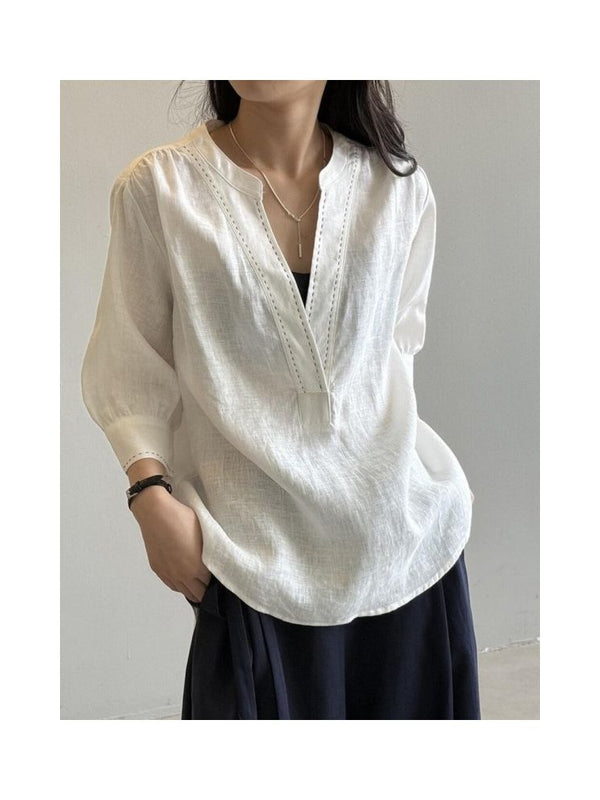 Women s V Neck Wrap Blouse